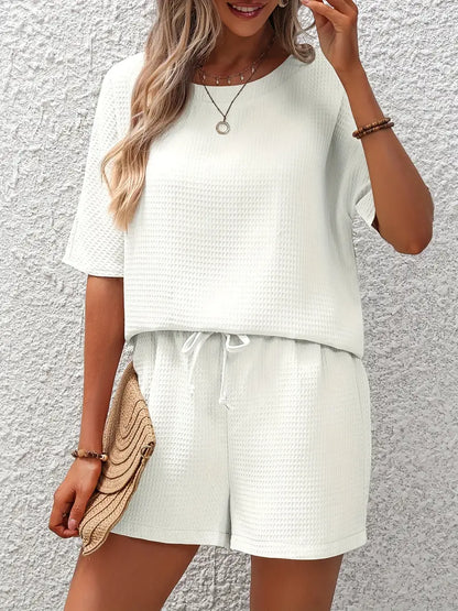 Solid Waffle Two-piece Set