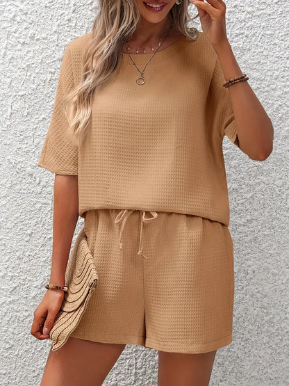 Solid Waffle Two-piece Set